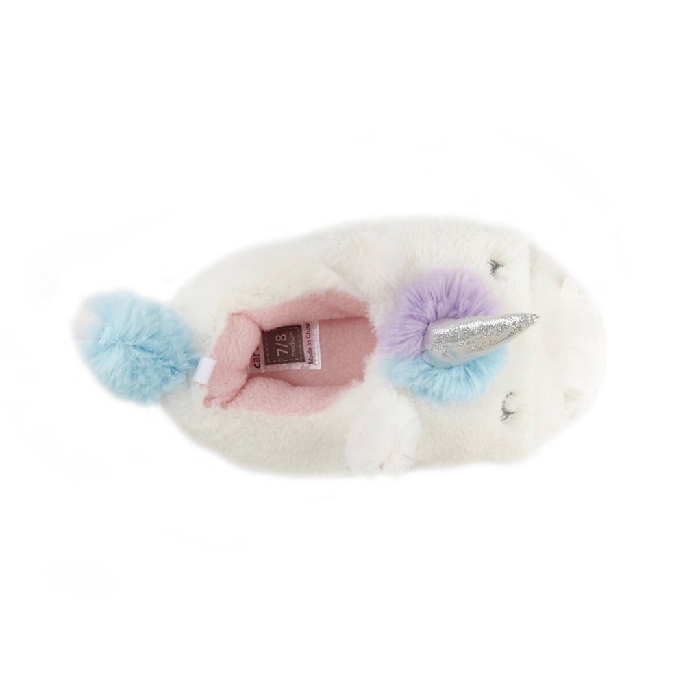 NWT girls Carter's Grace 3 unicorn slippers - Picture 4 of 5